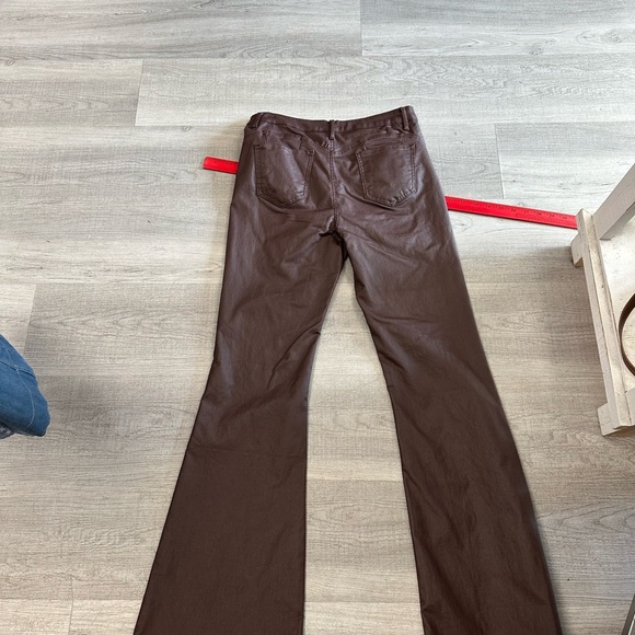 SHEIN Tall Women’s Coated Flare Pants - Size Large - Picture 6 of 7